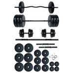 Fitset 38 kg Z Barlı Halter Seti Ve Dambıl Seti Ağırlık Fitness Seti