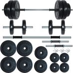 Fitset 63 kg Kombo Halter Seti ve Dambıl Seti Ağırlık Fitness Seti