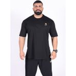Fitsize - My Limits Erkek Dar Kesim Sporcu Tişört - Fitness & Antrenman Giyim - %100 Pamuklu Kumaş - 2XL - Siyah