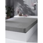 Fitted Lastikli Çarşaf %100 Pamuklu Penye Kumaş - Antrasit - 90 x 190