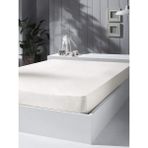 Fitted Lastikli Çarşaf %100 Pamuklu Penye Kumaş - Krem - 90 x 190