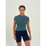 Fitted/vücuda Oturan Crop T-Shirt - Yeşil - XS