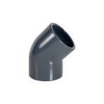 Fitvalf Uh-Pvc 45ºyapıştırma Muflu Dirsek Ø20-PN16-(5 Adet)