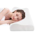 Fityou Battaniyeler Yastık, Boyun Destekli Yastık Sandviç Yastık Ergonomik Uyku Yastığı Çıkarılabilir ve Yıkanabilir Yastık Kılıfı Arka ve yan pozisyonlar için uygundur
