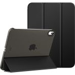 Five-E Apple Air 5. Nesil (2022) 10.9 Yatay Standlı Uyku Modlu Basic Arkası Sert Smart Kılıf ve Ekran Koruyucu A2588 A2589 A2591 - iPad Air 5 - Siyah