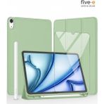 Five-E Apple iPad Air 11 M3 (2025) Kılıf Ekran Koruyucu ve Stylus Kalemli 3'ü 1 Arada Full Gear Set - iPad Air 11 M4 (2026) - Açık Yeşil