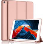 Five-E Apple iPad Air 3. Nesil 10.5 Inc (2019) Kalemlikli Yatay Standlı Stromix Smart Kılıf A2123 A2152 A2153 - Rose Gold