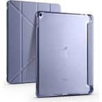 Five-E Apple iPad Air 3. Nesil 10.5 Inc (2019) Yatay ve Dikey Standlı Antişok Köşe Korumalı Kalemlikli Origami Slikon Kılıf A2123 A2152 A2153 - iPad Air 3.Nesil - Lavanta