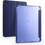 Five-E Apple iPad Air 3. Nesil 10.5 Inc (2019) Yatay ve Dikey Standlı Antişok Köşe Korumalı Kalemlikli Origami Slikon Kılıf A2123 A2152 A2153 - Lacivert