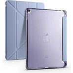 Five-E Apple iPad Air 3. Nesil 10.5 Inc (2019) Yatay ve Dikey Standlı Antişok Köşe Korumalı Kalemlikli Origami Slikon Kılıf A2123 A2152 A2153 - Mavi