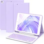 Five-E Apple iPad Air 3. Nesil 10.5 Inc Türkçe Karakterli Bluetooth Özellikli Kalemlikli Klavyeli Detachable Kılıf - Lavanta