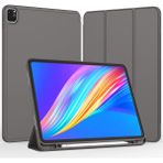 Five-E Apple iPad Pro 11 3. Nesil (2021) Kalemlikli Uyku Modlu Yatay Standlı Stromix Smart Kılıf A2377 - Füme - iPad Pro 11 (3.Nesil)