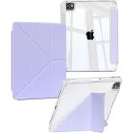 Five-E Apple iPad Pro 11 (3. Nesil) 2021 Kalemlikli Yatay ve Dikey Standlı Origami Clemon Kılıf A2377 A2459 A2301 - Lavanta