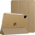 Five-E Apple iPad Pro 11 3. Nesil (2021) Yatay Standlı Uyku Modlu Basic Arkası Sert Smart Kılıf ve Ekran Koruyucu A2377 A2459 A2301 A2460 - iPad Pro 11 2021 (3.Nesil) - Altın