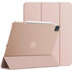 Five-E Apple iPad Pro 11 3. Nesil (2021) Yatay Standlı Uyku Modlu Basic Arkası Sert Smart Kılıf ve Ekran Koruyucu A2377 A2459 A2301 A2460 - iPad Pro 11 2021 (3.Nesil) - Rose Gold