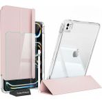 Five-E Apple iPad Pro 12.9 Inc 5. Nesil (2021) I-Adapt Essential Ekran Koruyucu Stylus Kalem ve Kılıf Set - Pembe