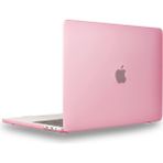 Five-E Apple MacBook Pro 13.3 Inc Darbelere Dayanıklı Buzlu Matte Ön Arka Kapak Kılıf A2338 A2289 A2251 A2159 Seri - Pembe