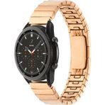 Five-E Huawei Honor Magic 2 46MM Otomatik Klipsli Aşınmalara Dayanıklı Parça Tasarımlı Piece Metal Kordon - Rose Gold