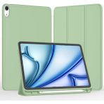Five-E iPad Air 11 Inç 6. Nesil Kalemlikli Uyku Modlu Yatay Standlı Stromix Smart Kılıf A2902 A2903 A2904 - Açık Yeşil - iPad Air 6