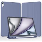 Five-E iPad Air 11 Inç 6. Nesil Kalemlikli Uyku Modlu Yatay Standlı Stromix Smart Kılıf A2902 A2903 A2904 - Lavanta - iPad Air 6
