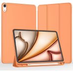 Five-E iPad Air 11 Inç 6. Nesil Kalemlikli Uyku Modlu Yatay Standlı Stromix Smart Kılıf A2902 A2903 A2904 - Turuncu - iPad Air 6