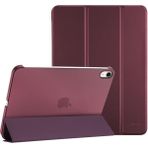 Five-E iPad Air 11 Inç 6. Nesil Yatay Standlı Uyku Modlu Basic Arkası Sert Smart Kılıf A2902 A2903 - iPad Air 6 (11 inç) - Bordo