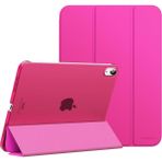 Five-E iPad Air 11 Inç 6. Nesil Yatay Standlı Uyku Modlu Basic Arkası Sert Smart Kılıf A2902 A2903 - iPad Air 6 (11 inç) - Koyu Pembe