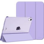Five-E iPad Air 11 Inç 6. Nesil Yatay Standlı Uyku Modlu Basic Arkası Sert Smart Kılıf A2902 A2903 - iPad Air 6 (11 inç) - Lila