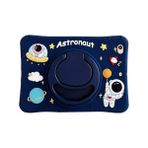 Five-E Samsung Galaxy Tab A9 Plus 10.9 Standlı ve Askılı Astronot Çocuk Tablet Kılıf ve Ekran Koruyucu Sm- X210 X216 X218 - Lacivert