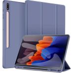 Five-E Samsung Galaxy Tab S8 Plus Kalem Şarjına Uygun Kalemlikli Stromix Standlı Kapaklı Kılıf Sm- X800 X806 X808 - TAB S8 + - Lavanta