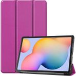 Five-E Samsung Galaxy Tab S8 Plus Yatay Standlı Güçlü Mıknatıslı Uyku Modlu Hardback Smart Kılıf SM-X800 - Mor - Galaxy Tab S8+