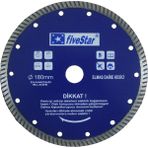 FİVESTAR Meridyen Elmas granit Mermer Seramik Kesici Turbo 180 mm