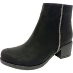 Fix Ayakkabı Fix 9313 Yağlı Deri Trend Fashion Fermuarlı Kadın Bot - Siyah