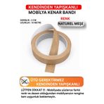 FixCaps Kendinden Yapışkanlı Mobilya Kenar Bandı 2 cm x 10 metre NATUREL MEŞE