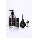 FixCla Çilekli Kayganlaştırıcı Jel 250 ml & Red Geciktrici Sprey & Anal Pompa & Anal Plug