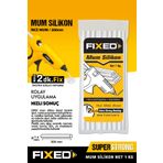 FIXED F1000 1 Kg 7.4x300 Mm Ince Çubuk Sıcak Mum Silikon Şeffaf