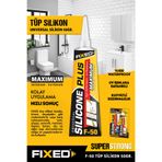 FIXED F50B Genel Çok Amaçlı 50 Ml.Tüp Silikon Yapıştırıcı Beyaz