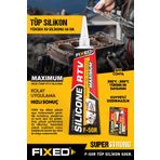 FIXED F50R 300° Isıya Dayanıklı Kırmızı RTV Sıvı Conta Tüp Silikon 50 Gr Yüksek Isı Silikonu