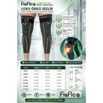 FixFlex Kompresyon Destekli Kaymaz Ağrı Azaltıcı Diz Koruyucu Sıcak Tutan Dizlik Lüx Örgü (Gri/Turuncu) 4XL (1 ADET)