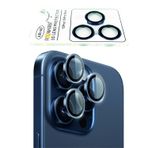 Fixmaster iphone 15 Pro - 15 Pro Max Uyumlu (Mavi Titanyum) Kamera Lens Koruyucu, Kolay Kurulum, Alüminyum Alaşımlı Çerçeve, Darbelere ve Çizilmelere Karşı Yüksek Dayanıklı Temperli Cam