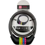 Fixonic B.h.d BHD00578 80CM 12MM Şifreli Bisiklet Kilidi Pvc Kaplı Çelik Halat - Siyah