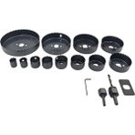 Fixonic Eratool ERA56345 19-127MM Ahşap Panç Seti (16 Parça) - Siyah - 19-22-29-32-38-44-51-64-76-89-102-127 mm