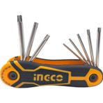 Fixonic Ingco HHK14083 8 Parça Çakı Tip Torx Allen Anahtar Takımı (T9,T10,T15,T20,T25,T27,T30,T40)