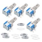 FIXOSHEE 5 Adet Çok hızlı döner anahtar kodlayıcı metal şaftı Rotary Encoder tasarrufu dijital potansiyometre mini döner kodlayıcı kısmı kodlayıcı metal hassasiyeti bakır