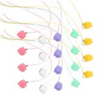 FIXOSHEE 50 Erkek Kız Diş Kutusu Plastik Diş Saklama Kutusu Erkek Kız İçin Güvenli Kilitli Taşınabilir Organizer