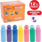 Fixpoint Alüminyum Matara Renkli P-1865 12LI Paket