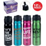 Fixpoint Çelik Matara P-2183 12LI Paket - 12 Adet