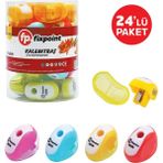 Fixpoint Kalemtraş Tekli Hazneli Fixpoint P-0025 24LÜ Paket