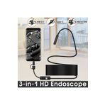 Fixport 10 M Endoskop 3 In 1 Yılan Kamera Usb Micro Usb Type-c Sert Kablo