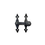 Fixport Antika Tarz Dekoratif Pirinç Kapı, Pencere Mandalı - 82x65 mm, Oksit